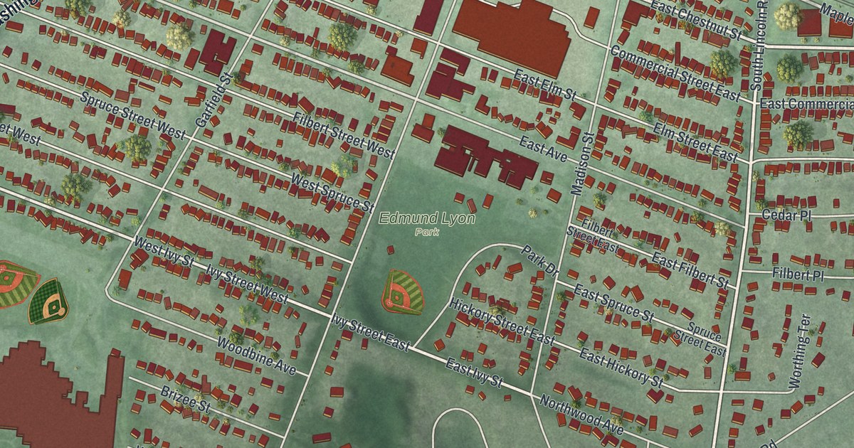 Map of the Town of East Rochester, New York