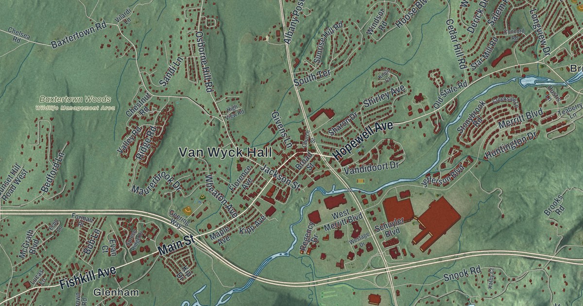 Map of the Town of Fishkill, New York