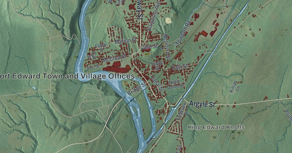 Map of the Town of Fort Edward, New York