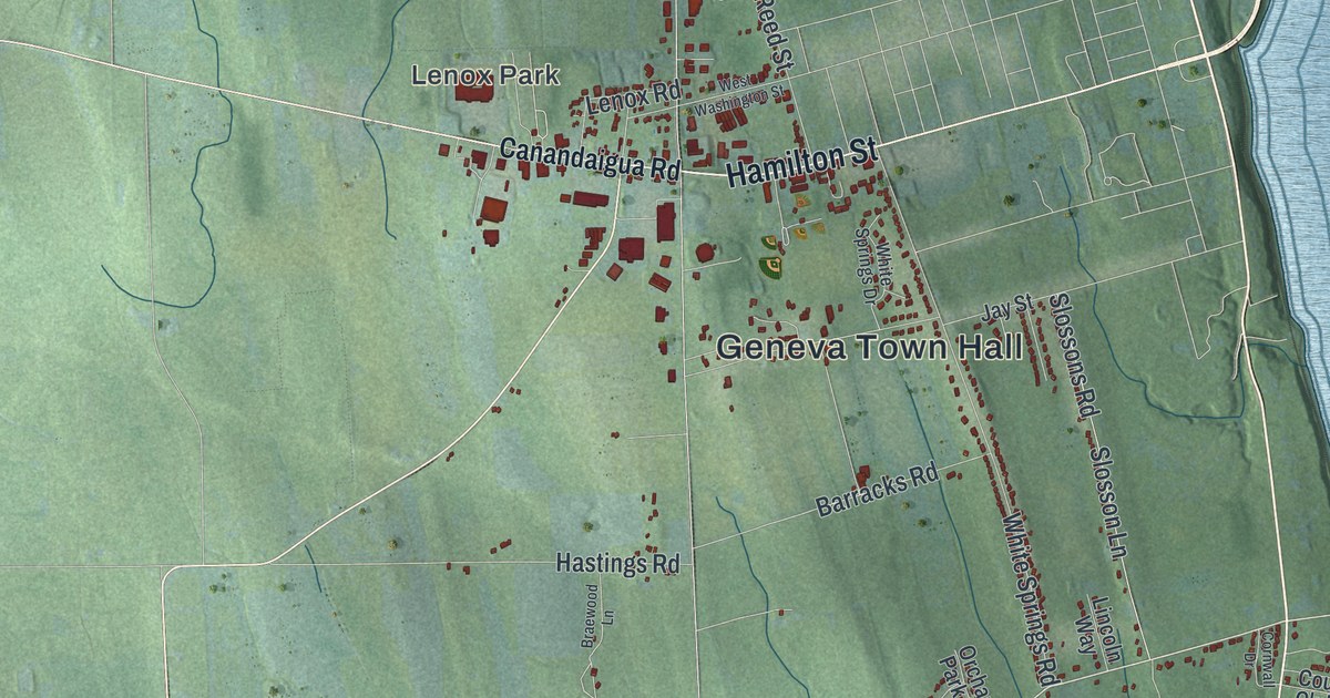 Map of the Town of Geneva, Ontario County, New York
