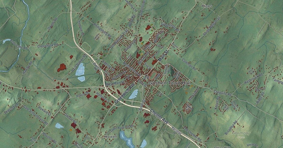 Map of the Town of Goshen, New York