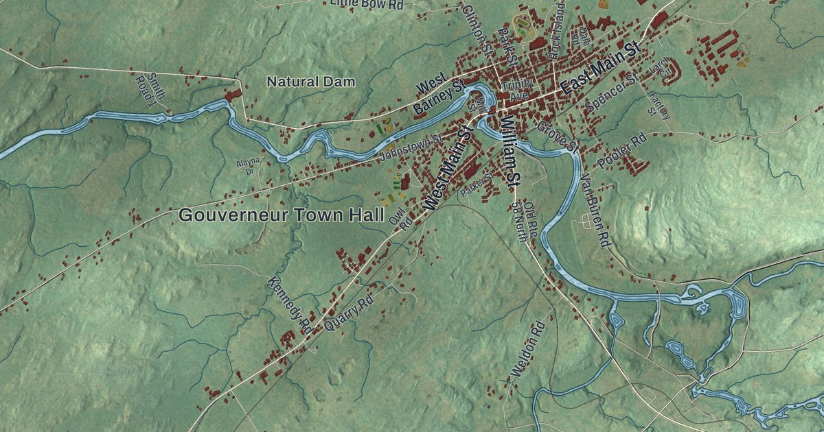 Map of the Town of Gouverneur, New York