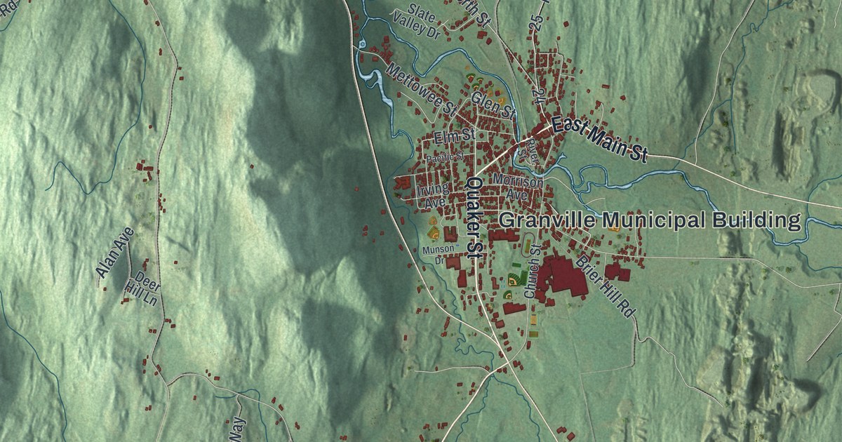 Map of the Town of Granville, New York