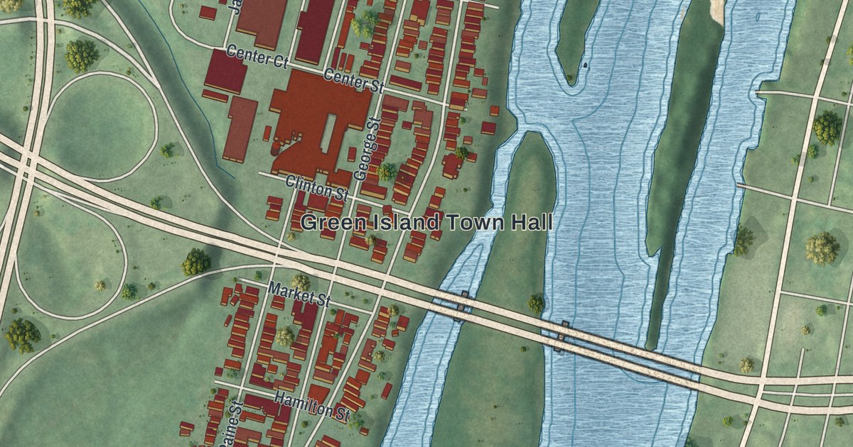 Map of the Town of Green Island, New York