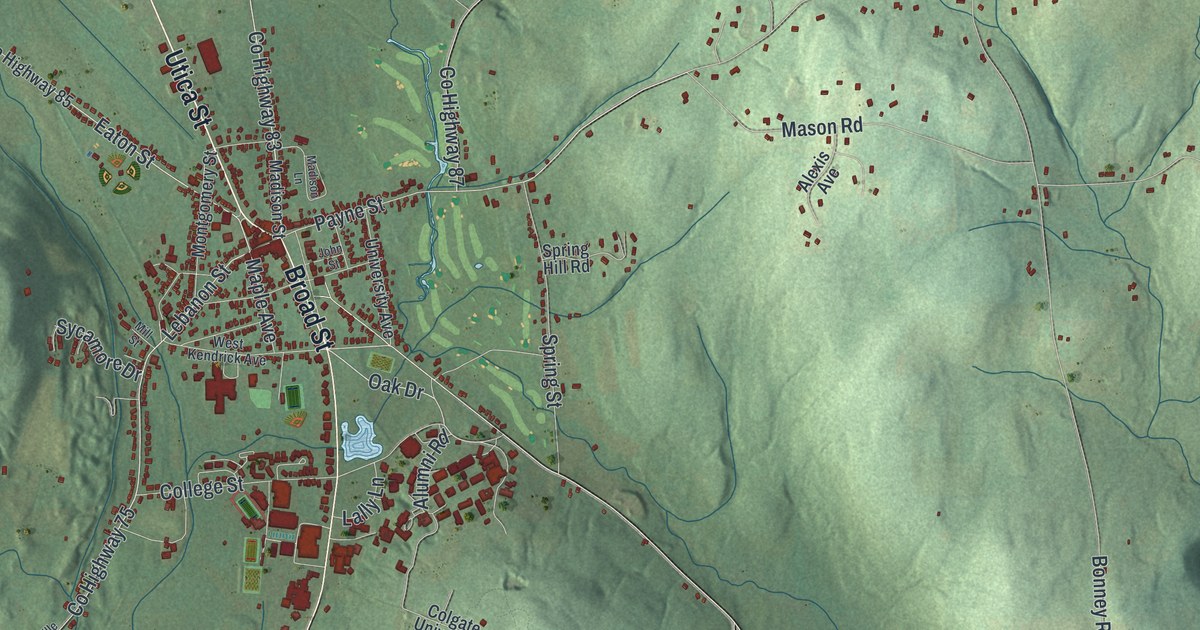 Map of the Town of Hamilton, New York