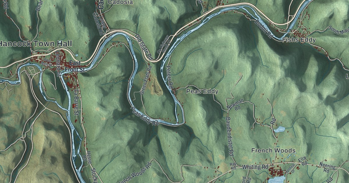 Map of the Town of Hancock, New York