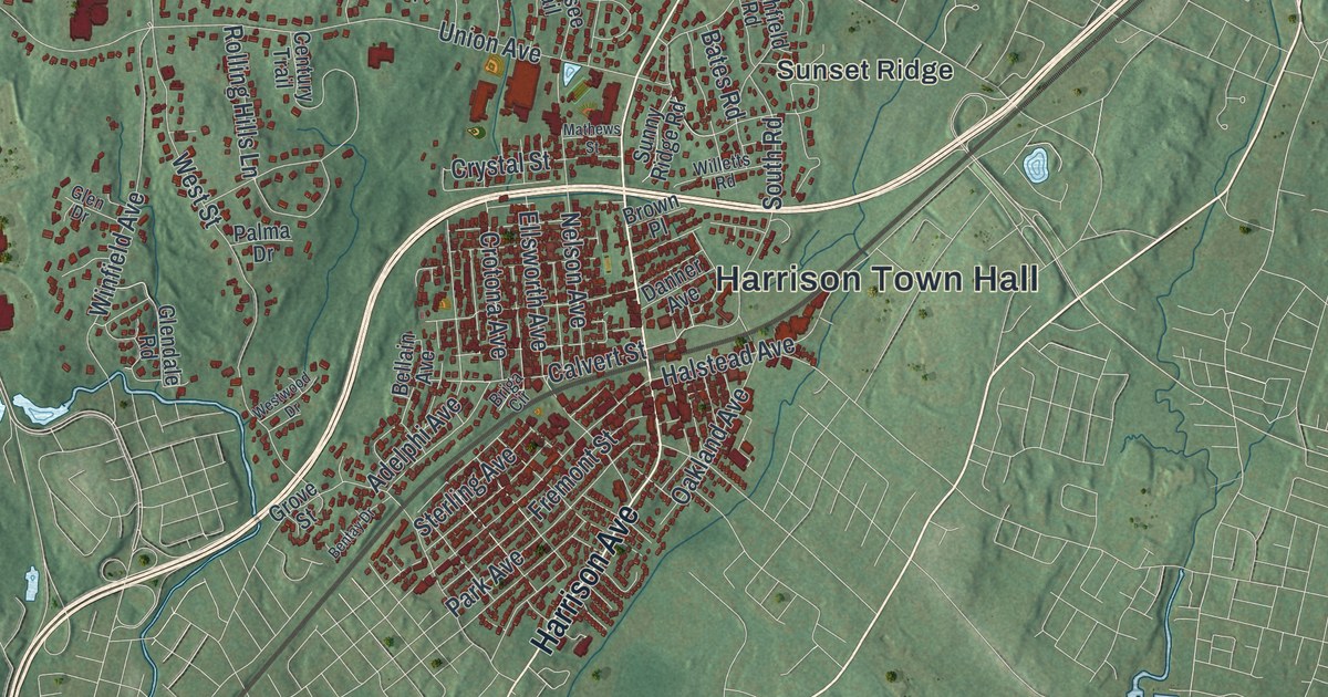 Map of the Town of Harrison, New York