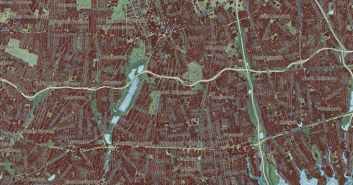 Map of the Town of Hempstead, New York