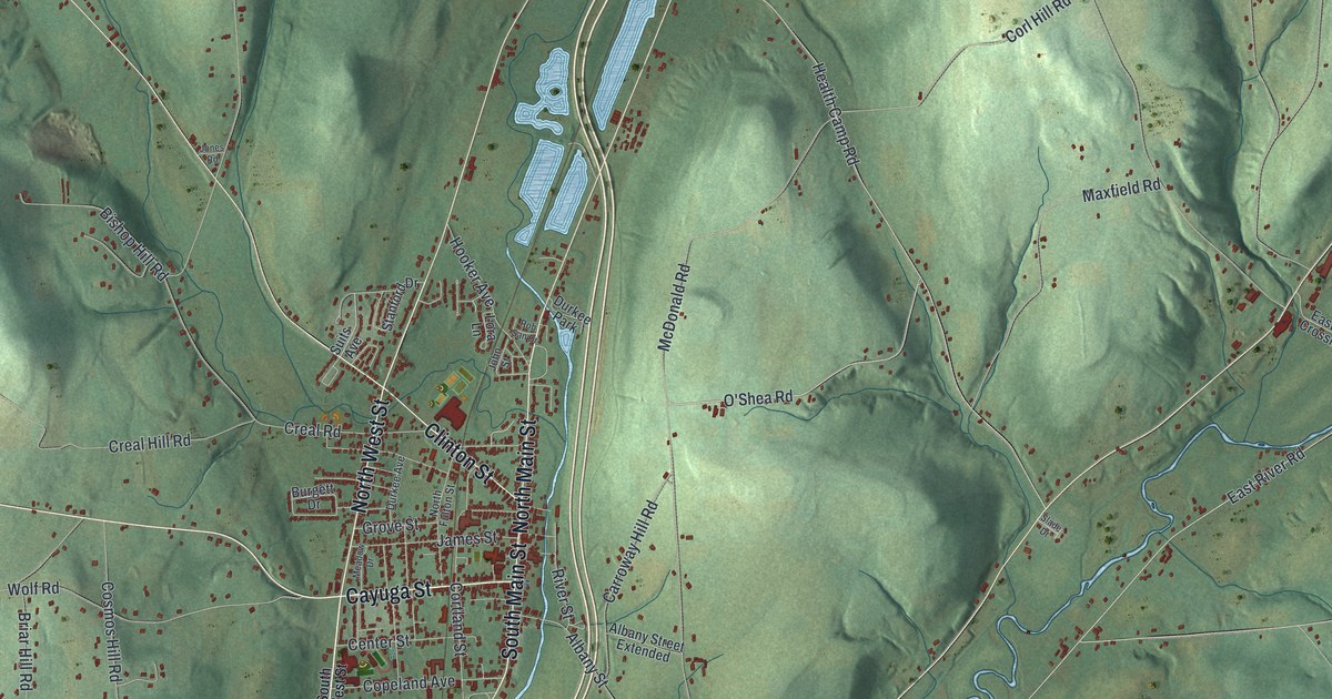 Map of the Town of Homer, New York