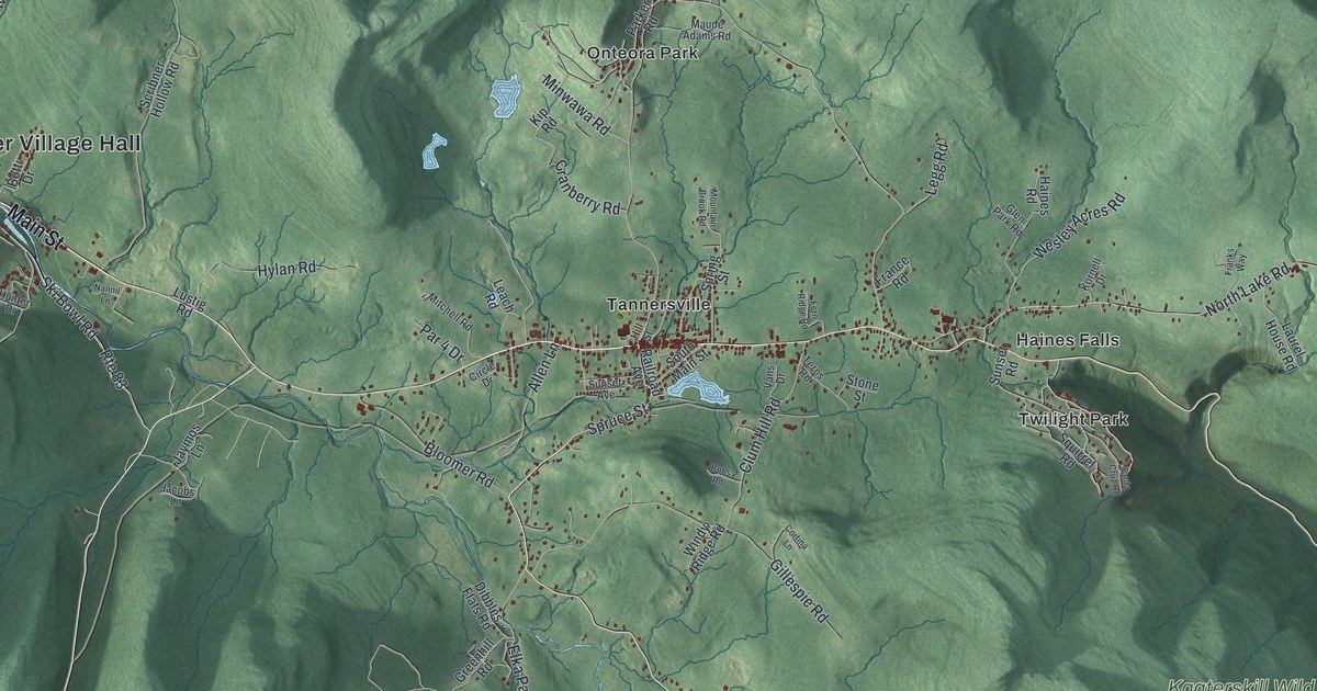 Map of the Town of Hunter, New York