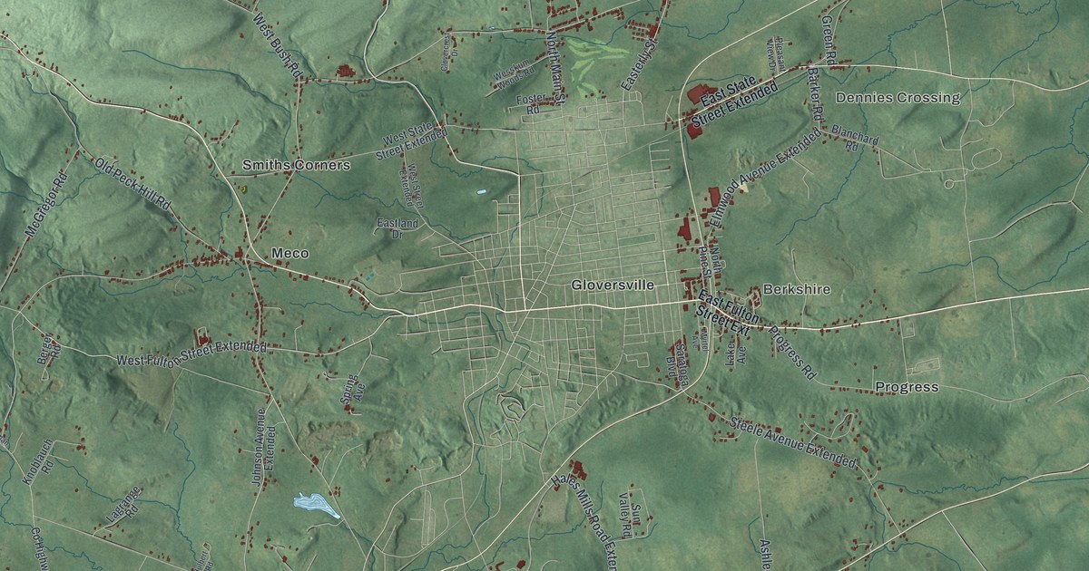 Map of the Town of Johnstown, Fulton County, New York