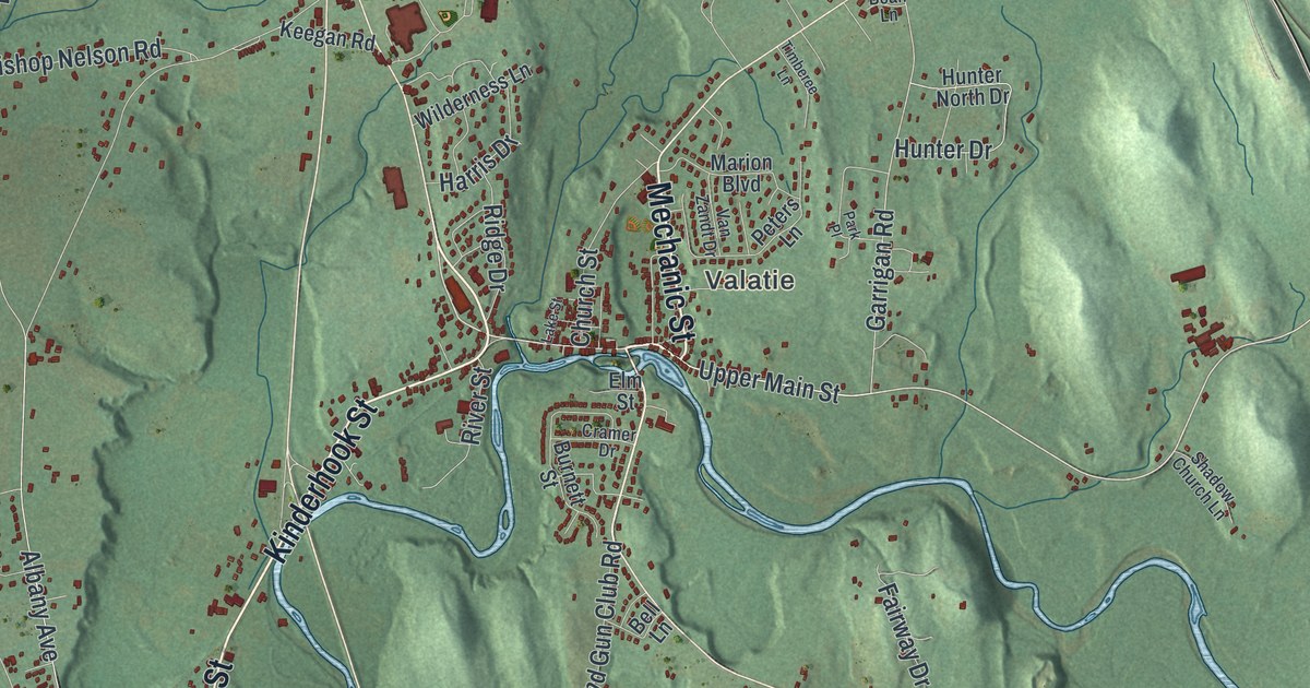 Map of the Town of Kinderhook, New York