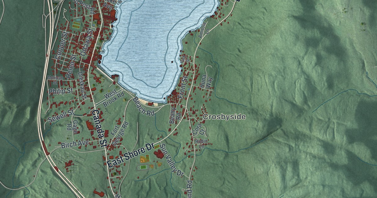 Map of the Town of Lake George, New York
