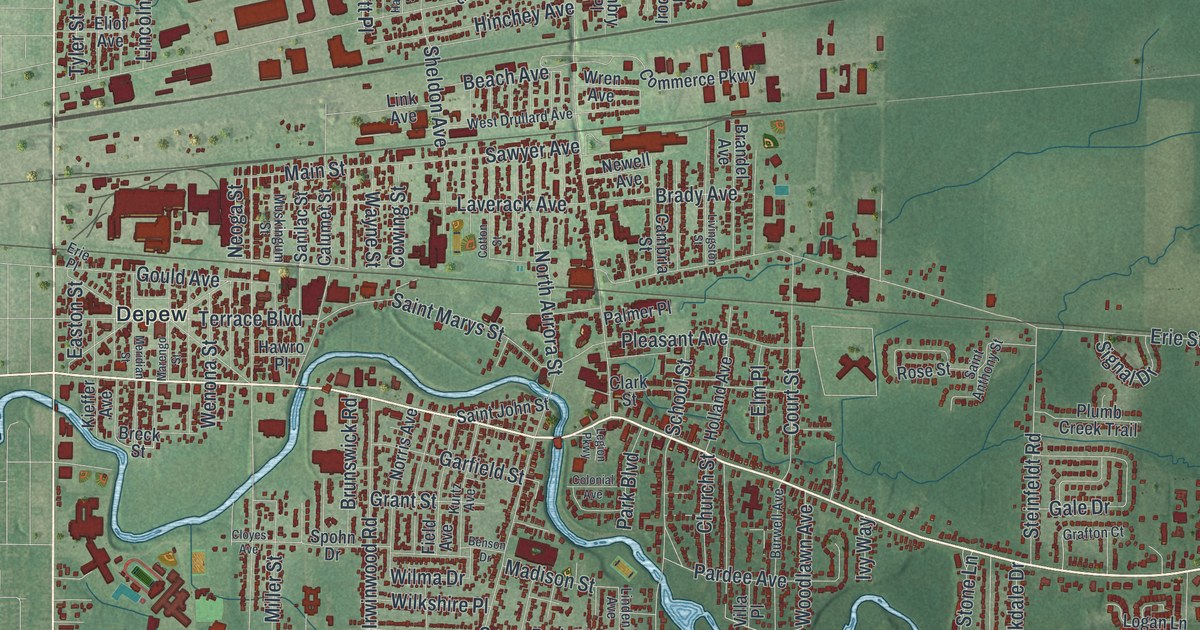 Map of the Town of Lancaster, New York