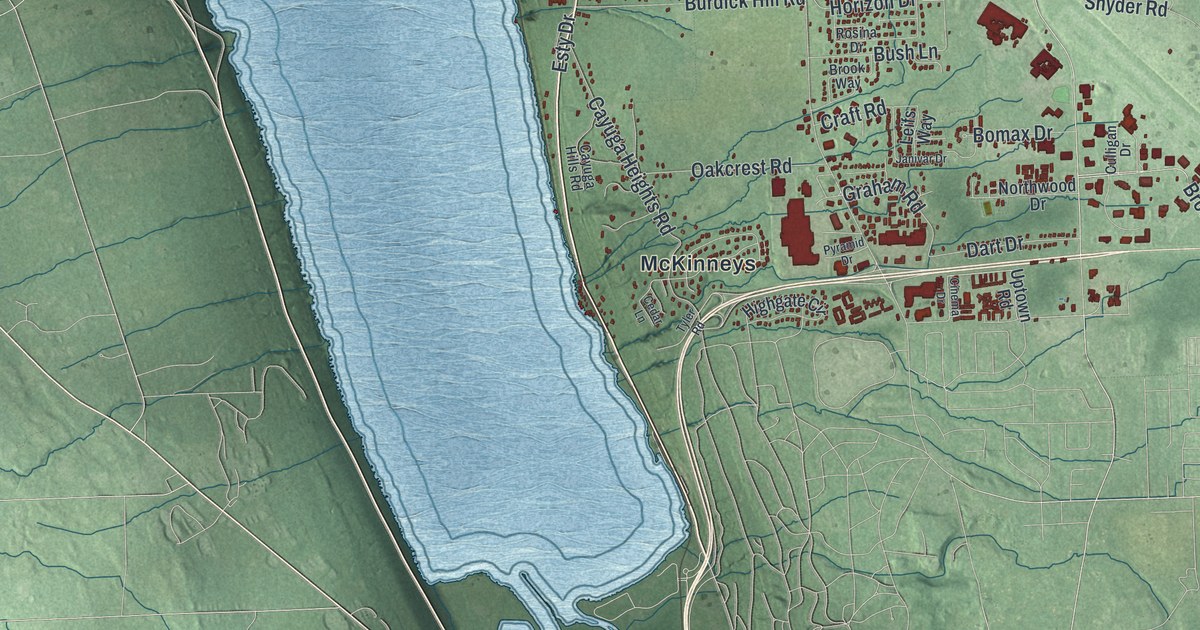 Map of the Town of Lansing, New York