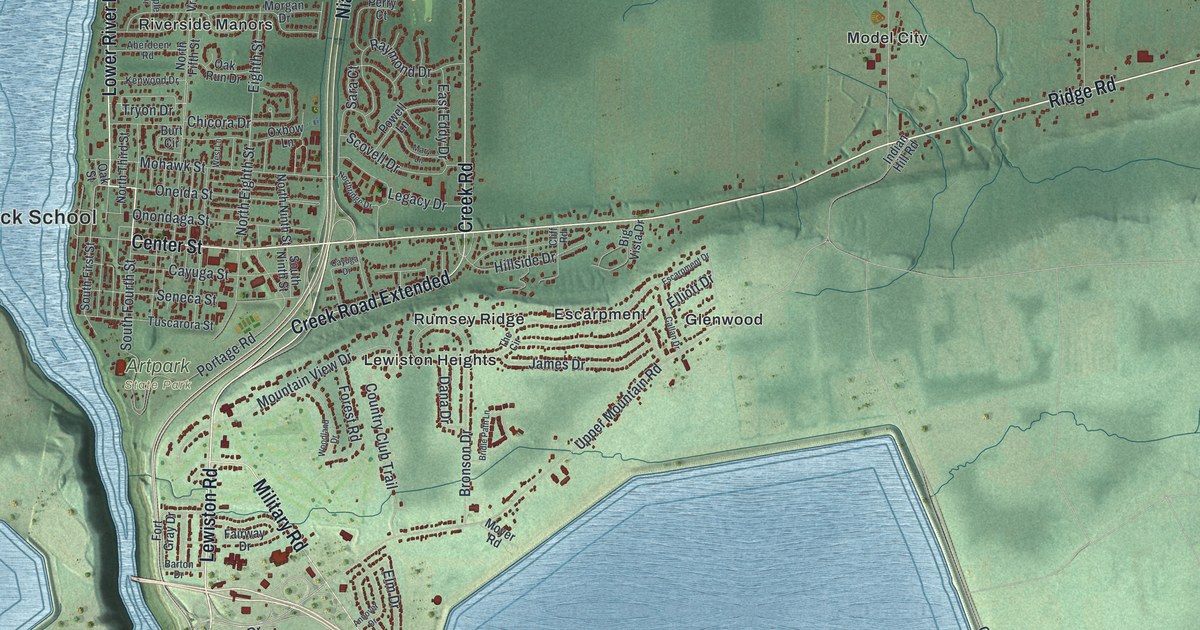 Map of the Town of Lewiston, New York