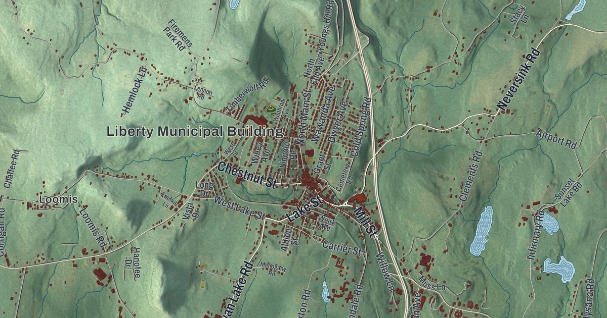 Map of the Town of Liberty, New York