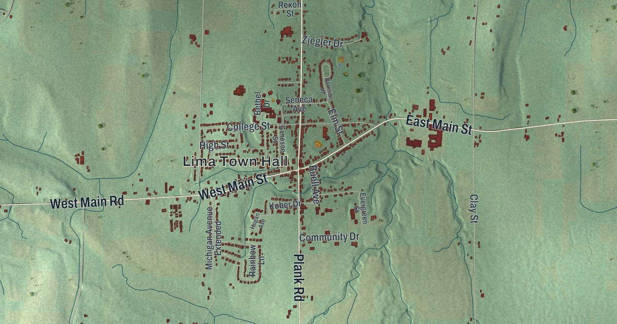 Map of the Town of Lima, New York