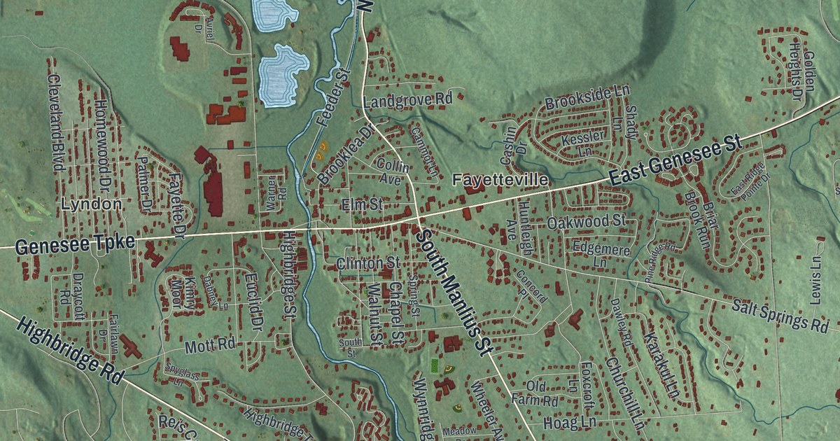 Map of the Town of Manlius, New York
