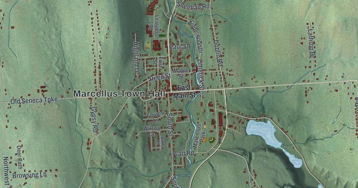 Map of the Town of Marcellus, New York