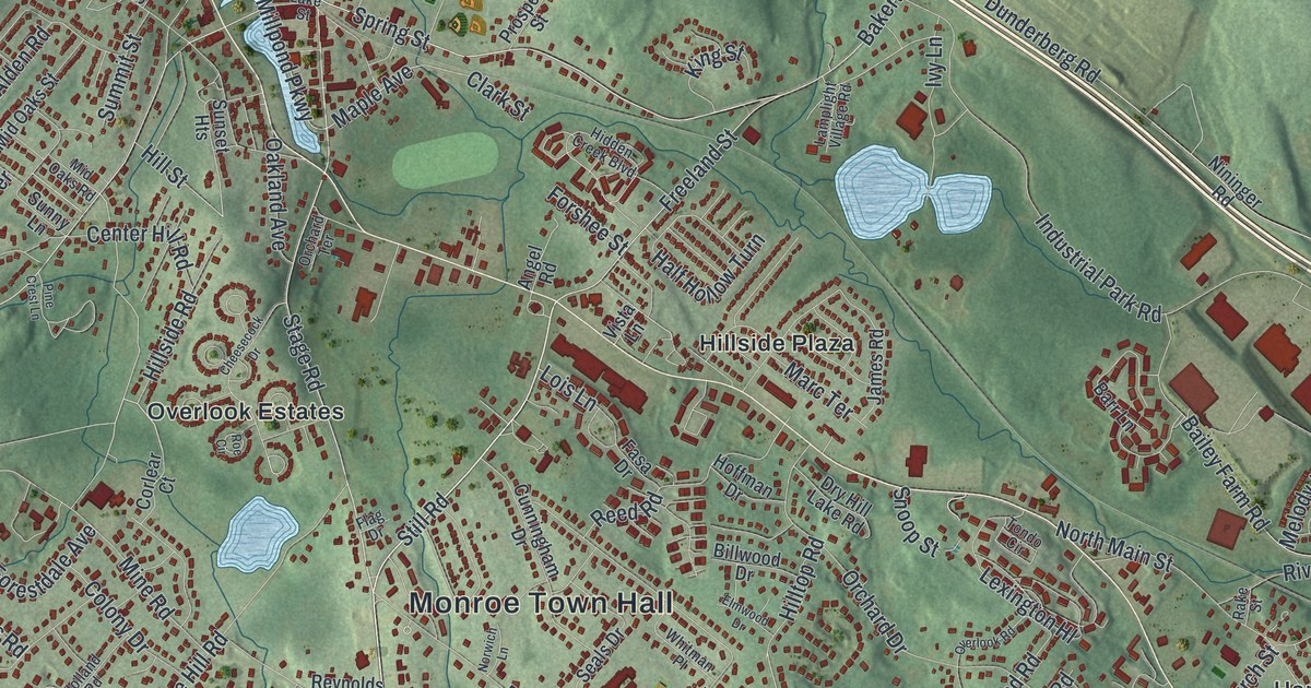 Map of the Town of Monroe, New York
