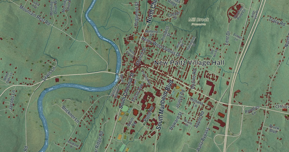 Map of the Town of New Paltz, New York