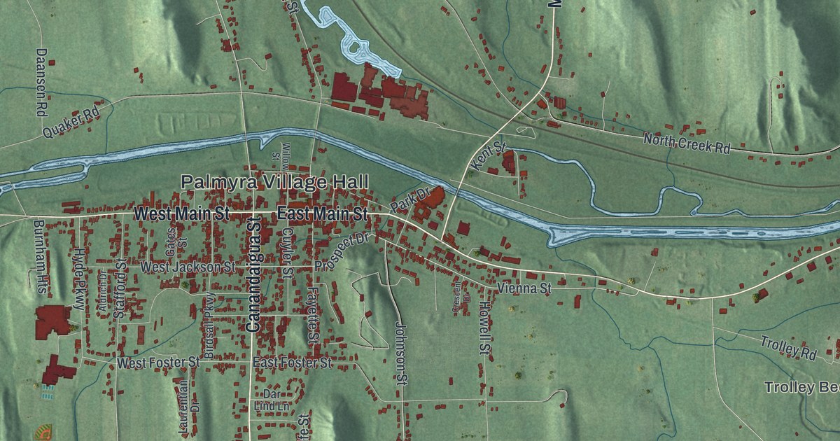 Map of the Town of Palmyra, New York
