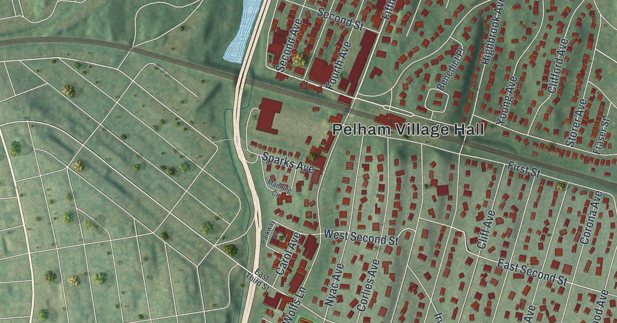 Map of the Town of Pelham, New York