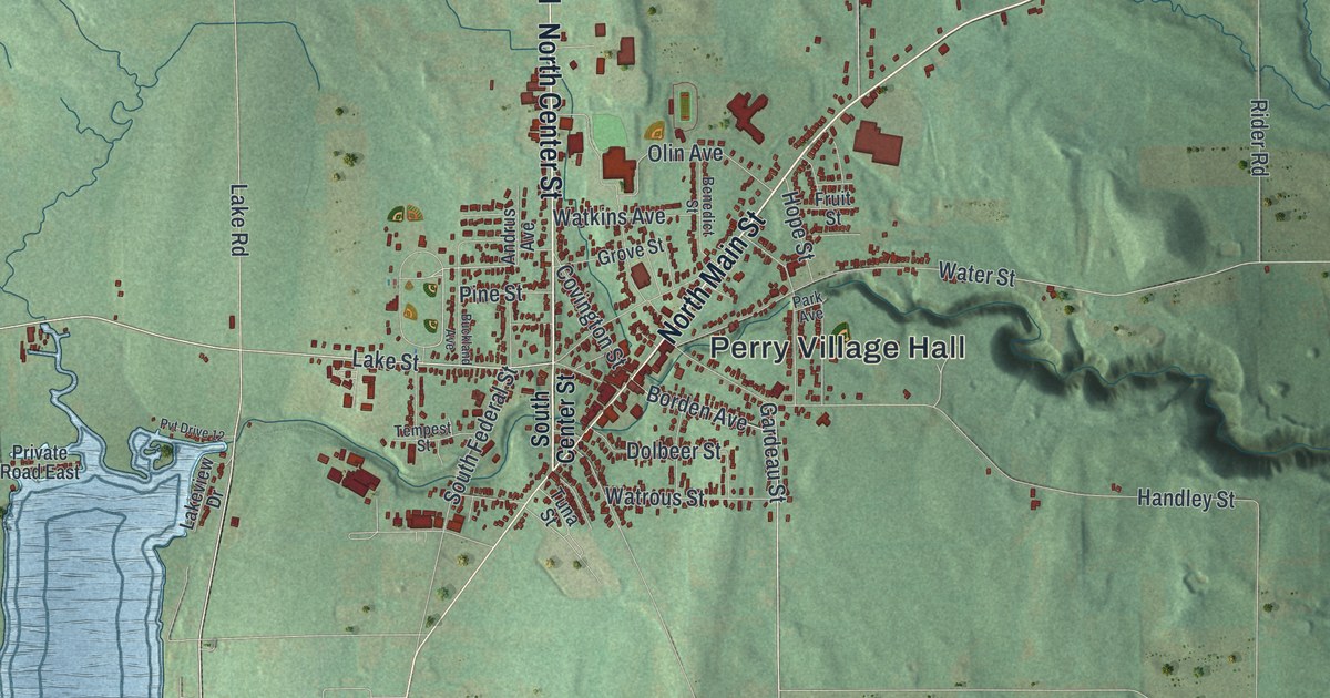 Map of the Town of Perry, New York