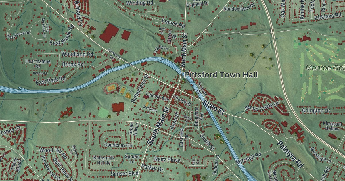 Map of the Town of Pittsford, New York
