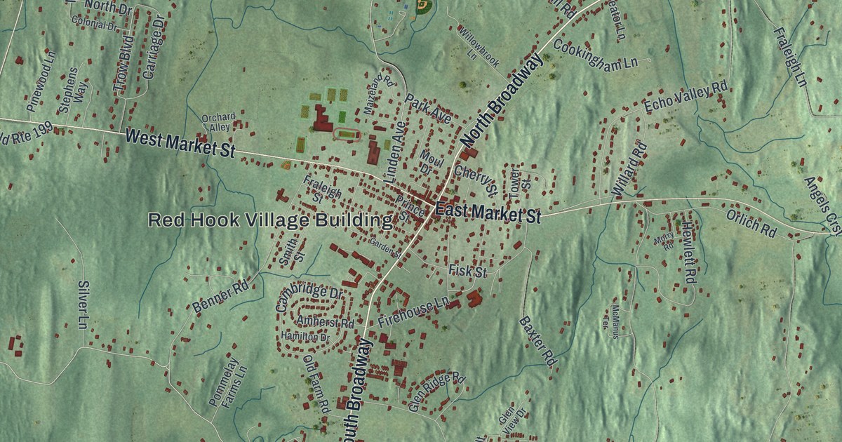 Map of the Town of Red Hook, New York
