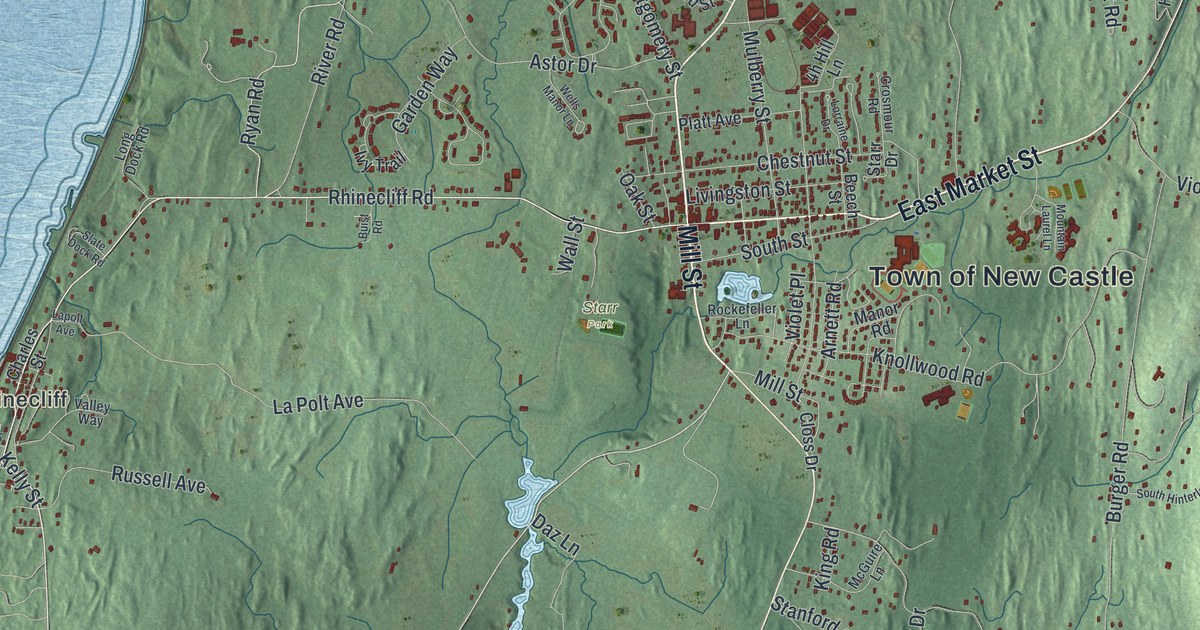 Map of the Town of Rhinebeck, New York
