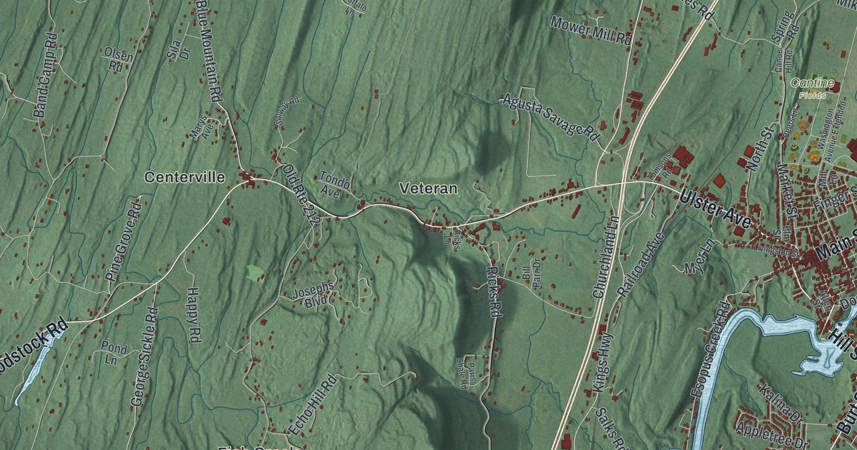 Map of the Town of Saugerties, New York
