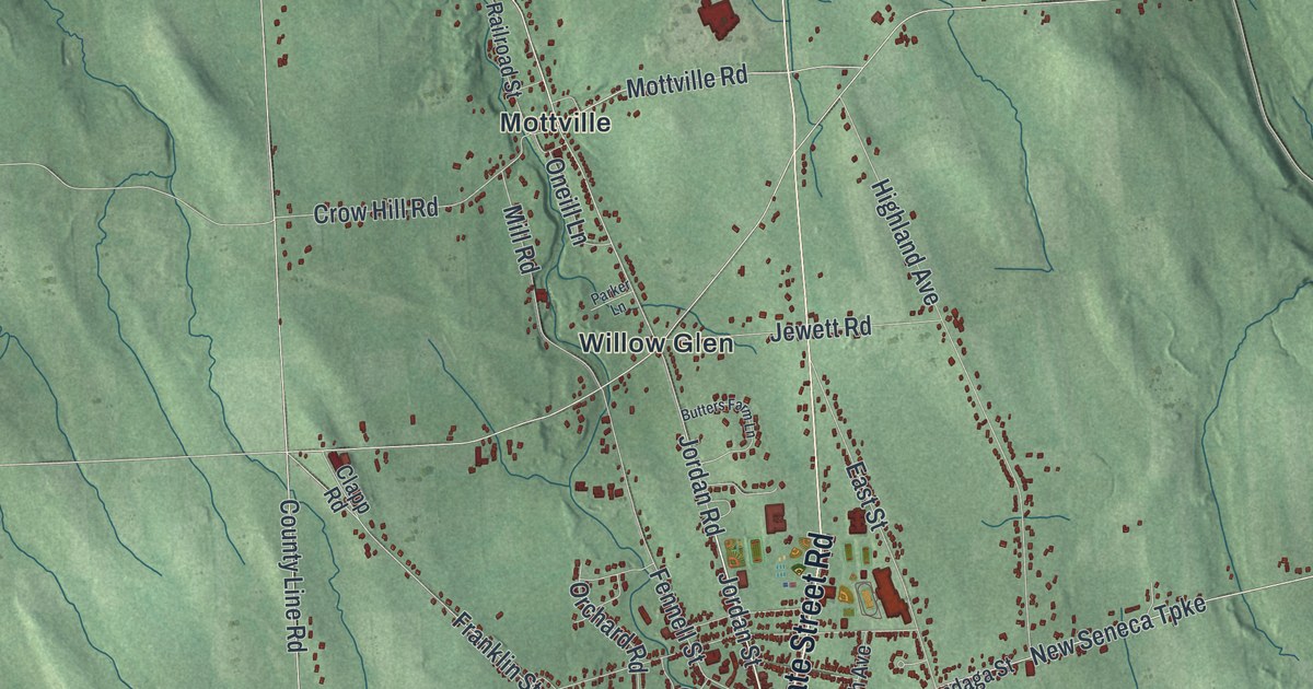 Map of the Town of Skaneateles, New York