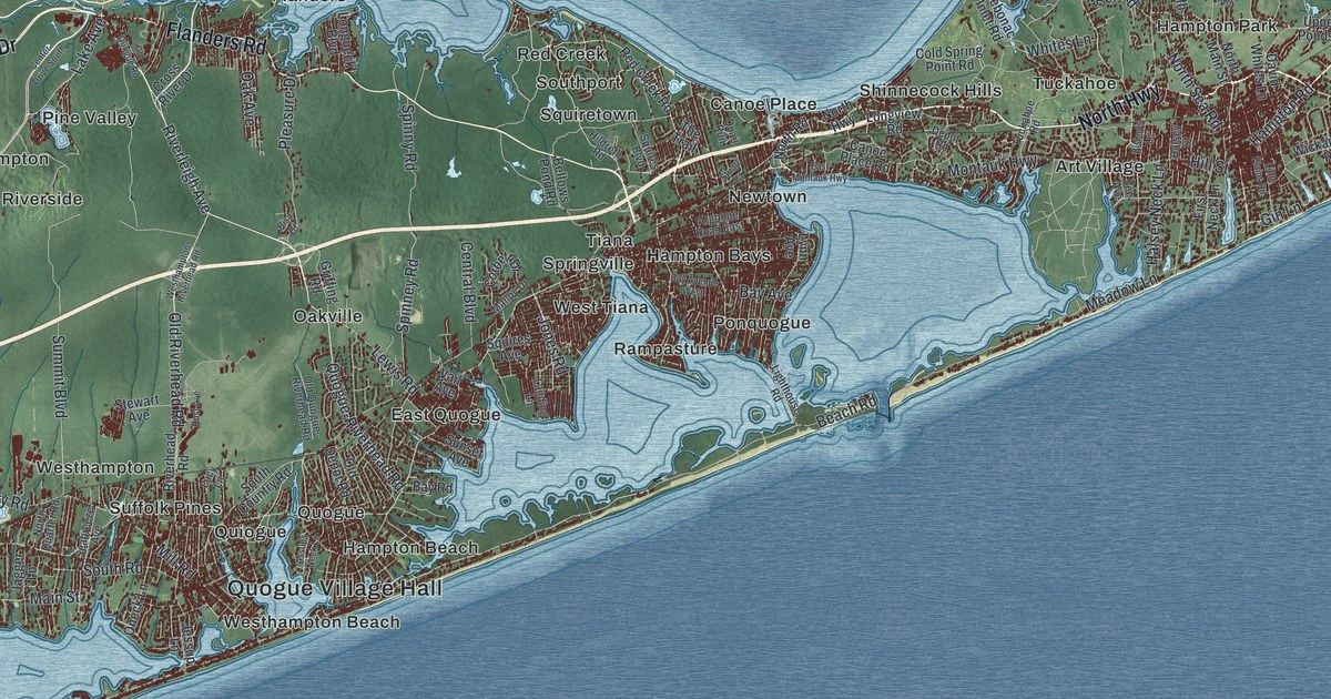 Map of the Town of Southampton, New York