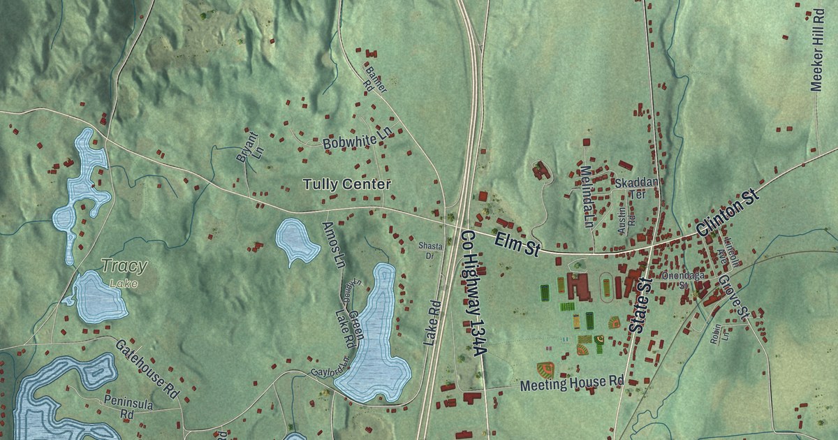Map of the Town of Tully, New York