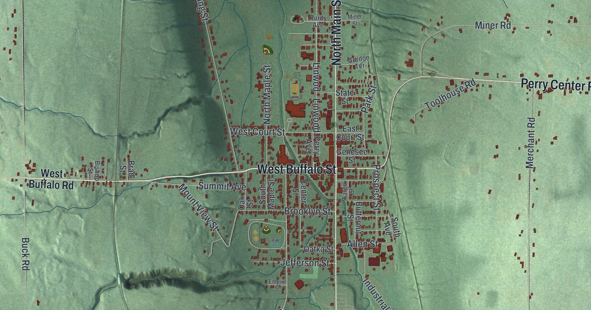 Map of the Town of Warsaw, New York