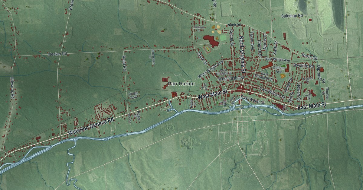 Map of the Town of Waterloo, New York