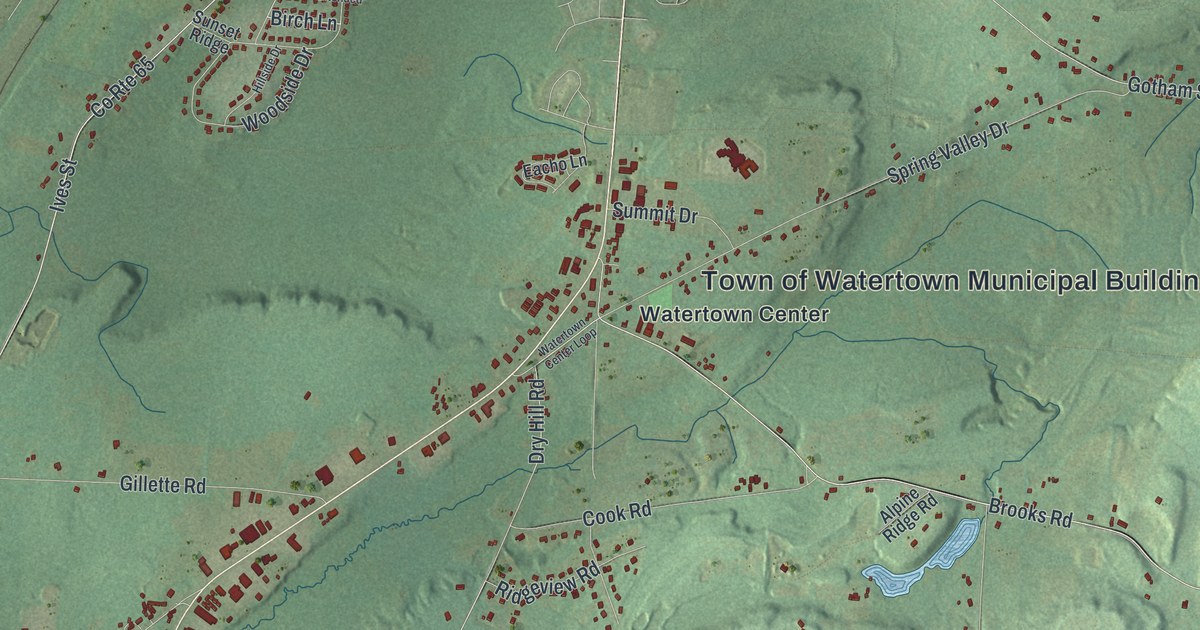 Map of the Town of Watertown, Jefferson County, New York