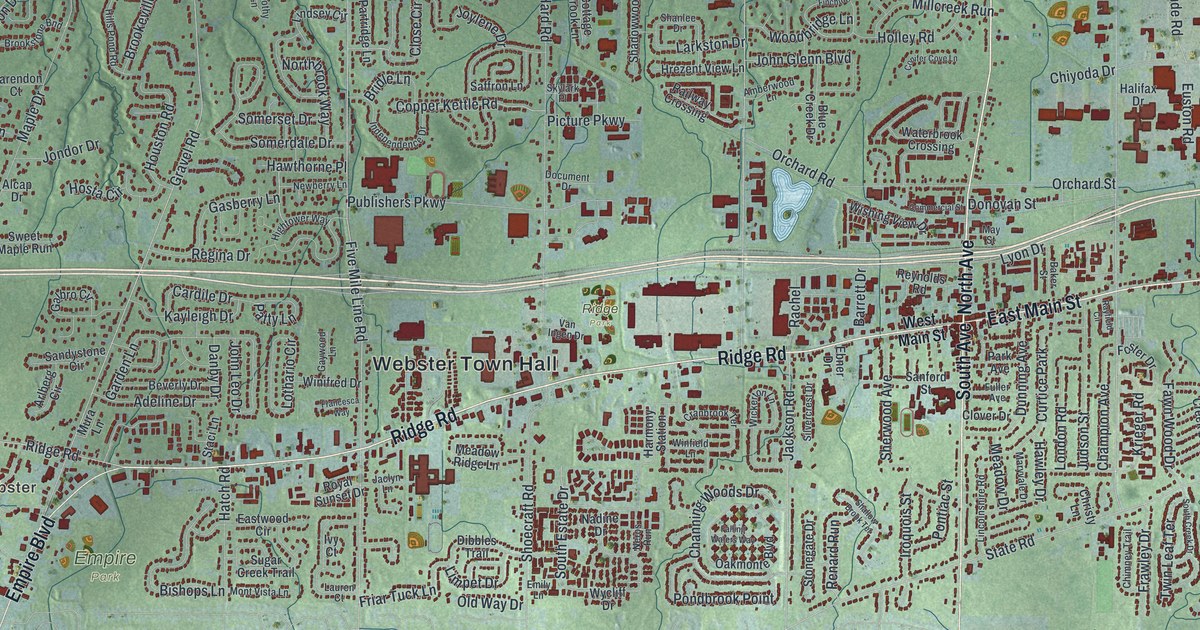 Map of the Town of Webster, New York