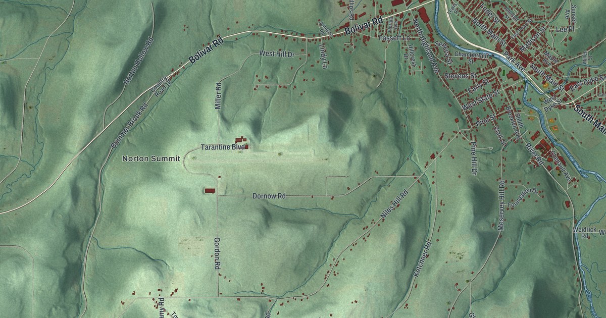 Map of the Town of Wellsville, New York