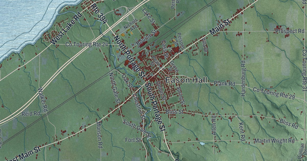 Map of the Town of Westfield, New York