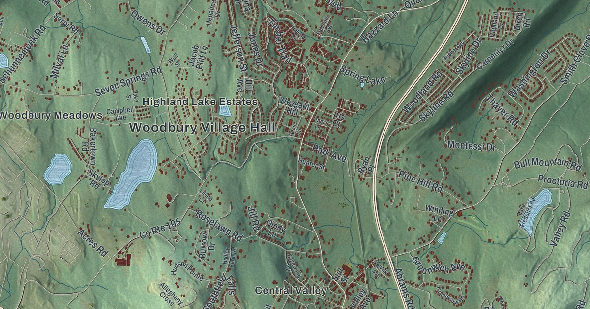 Map of the Town of Woodbury, New York