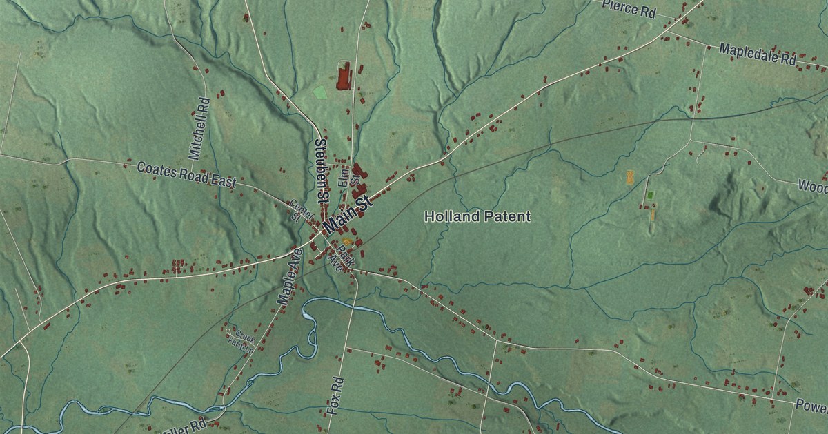 Map of Trenton, New York