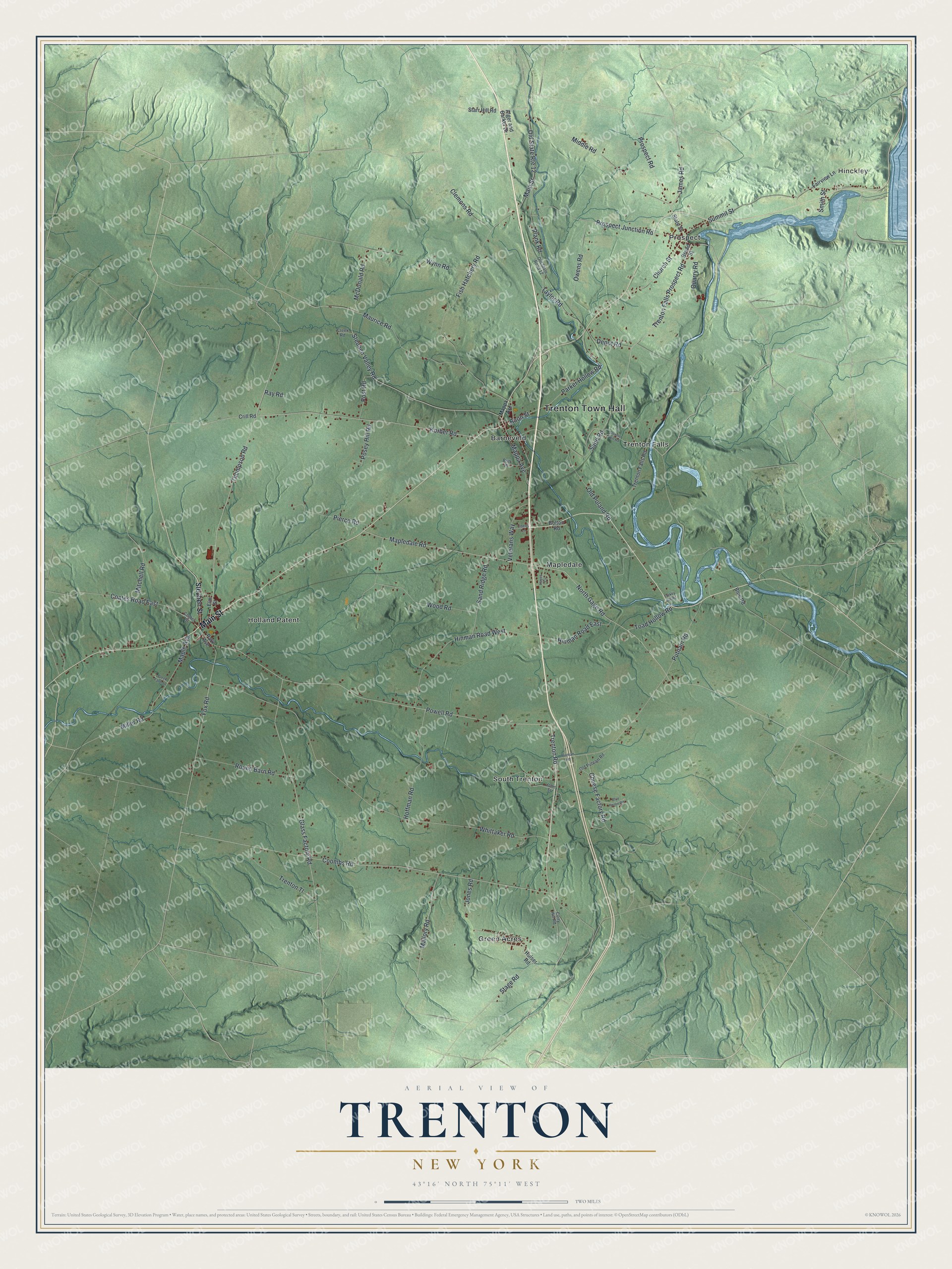 Watermarked full-map preview of Trenton, New York