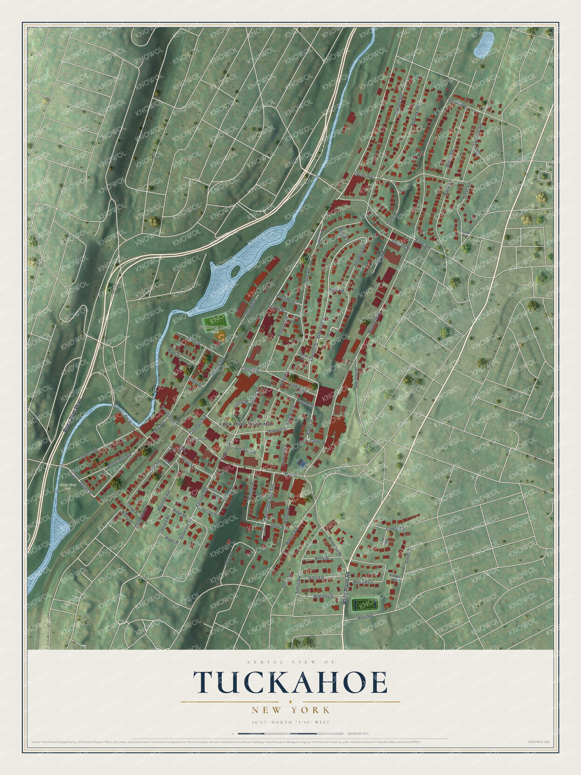 Watermarked full-map preview of Tuckahoe, New York