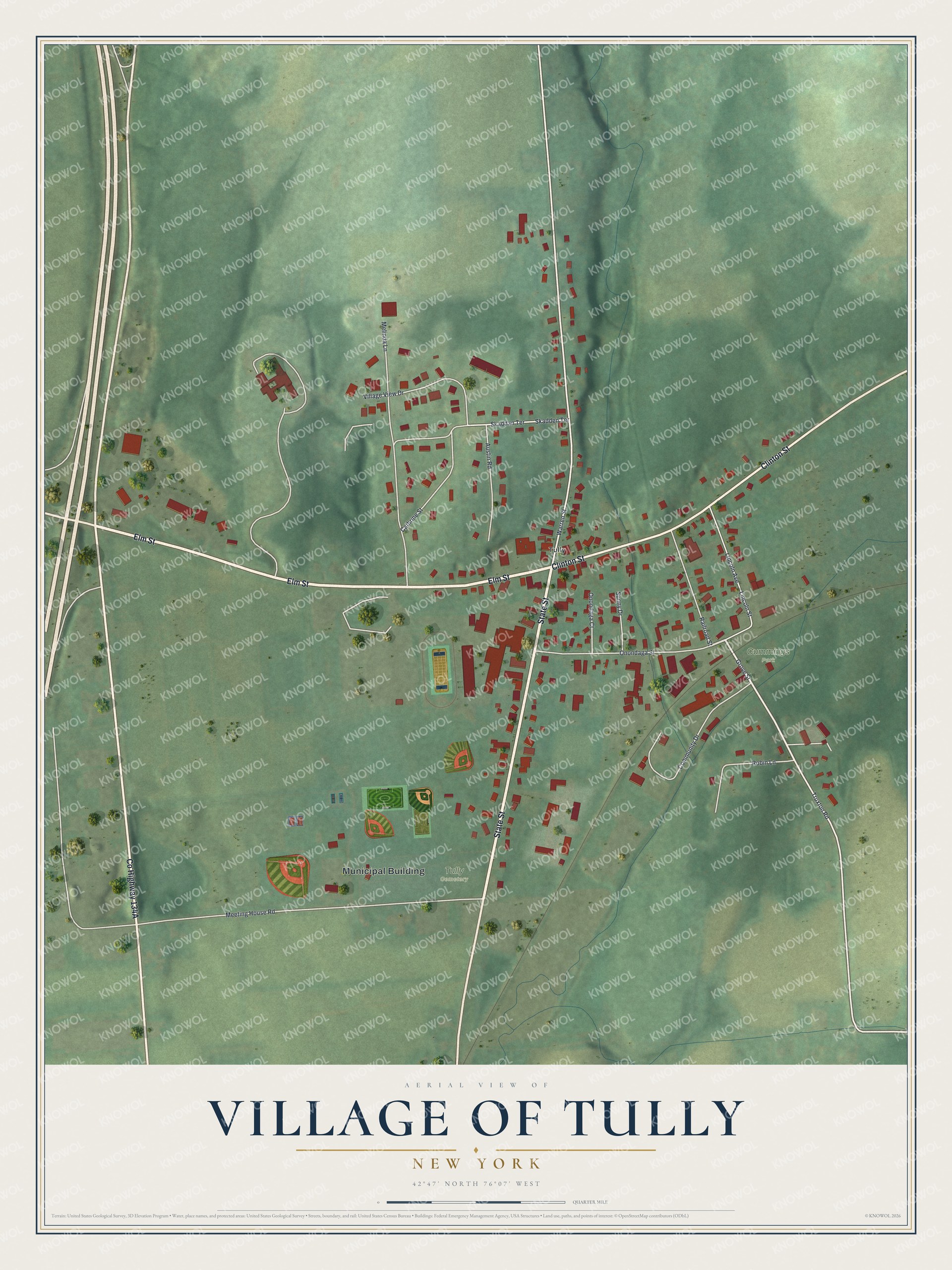 Watermarked full-map preview of Tully, New York