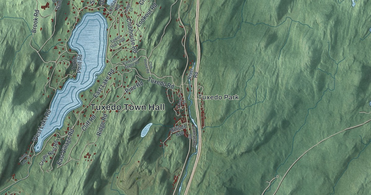 Map of Tuxedo, New York