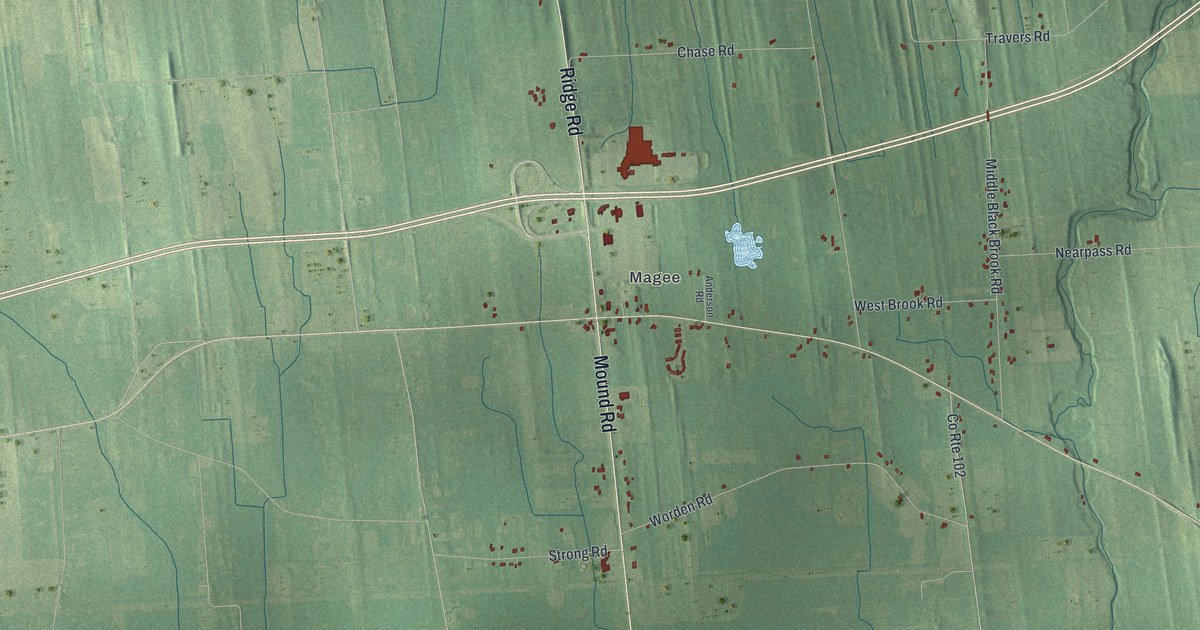 Map of Tyre, New York