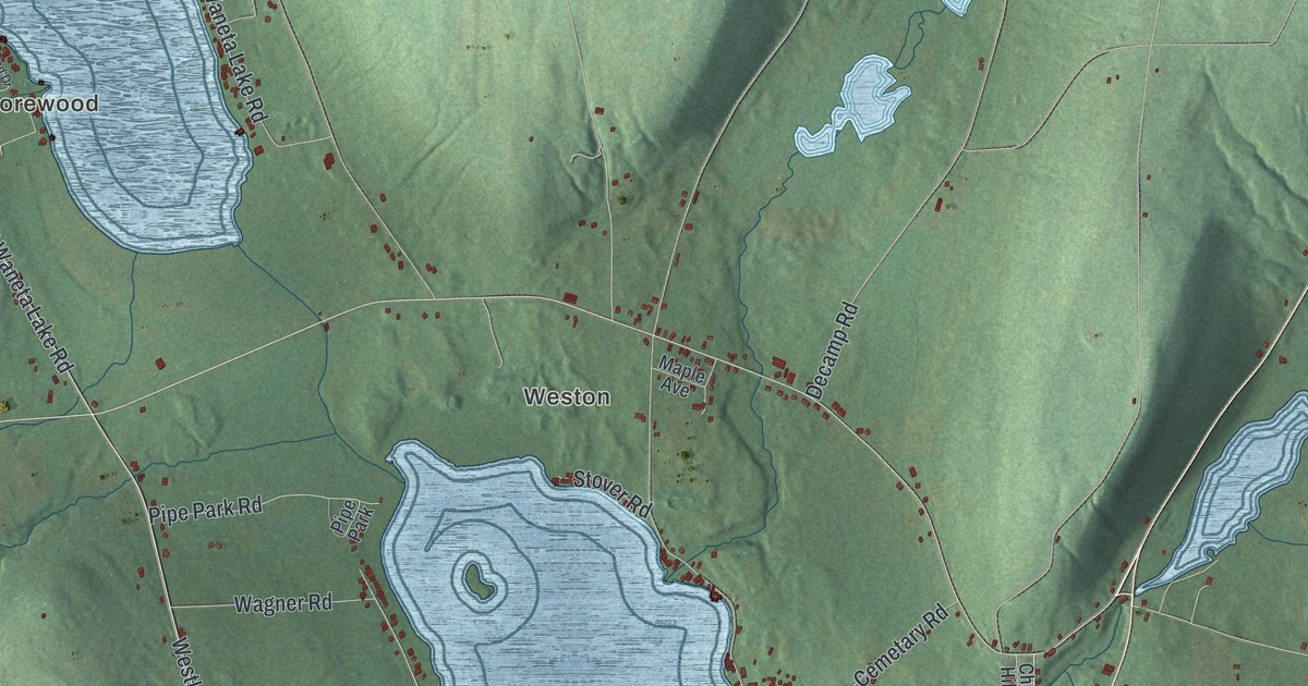 Map of Tyrone, New York